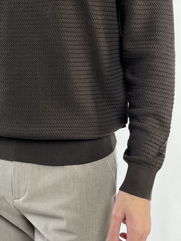 Maglia manica lunga Bugatti - moro