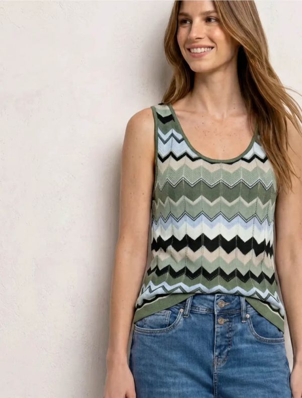 Top Street One - beige verde