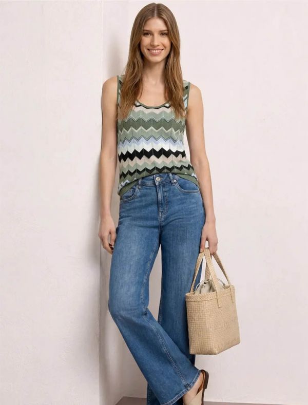 Top Street One - beige verde