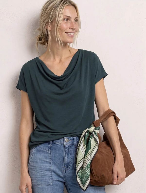 T-shirt manica corta Street One - verde scuro