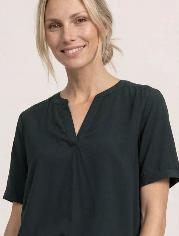 Camicia manica corta Street One - verde scuro