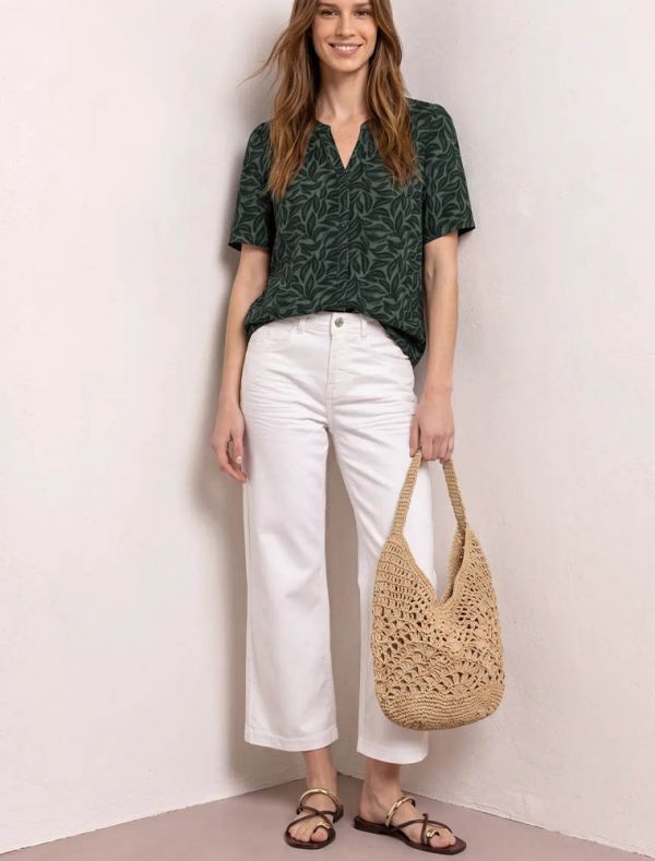 Camicia manica lunga Street One - verde scuro