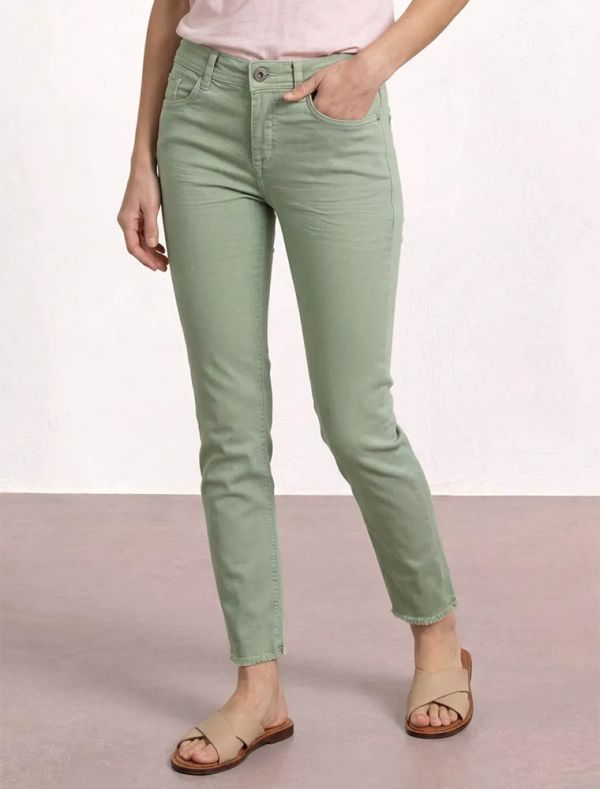 Pantalone jeans Street One - salvia