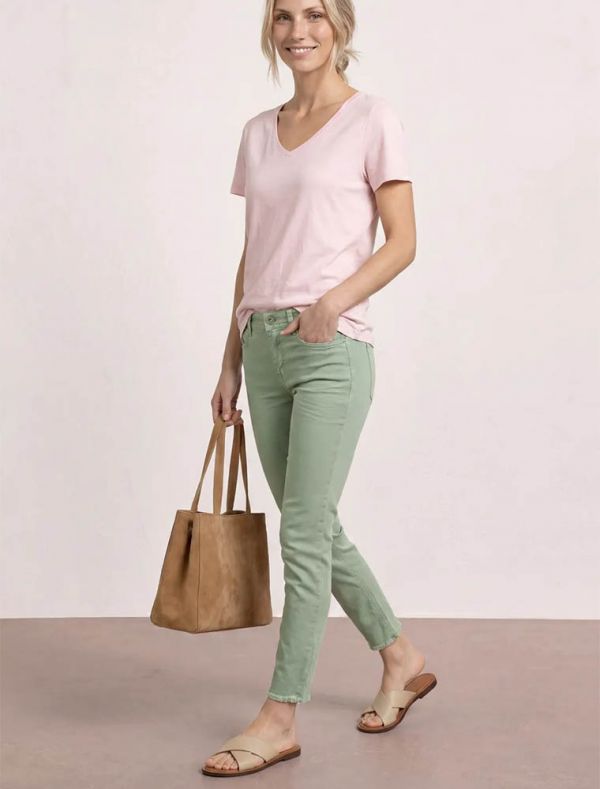Pantalone jeans Street One - salvia