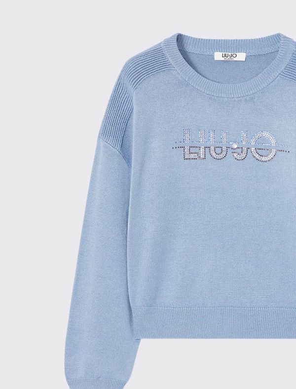 Maglia manica lunga Liu Jo - azzurro