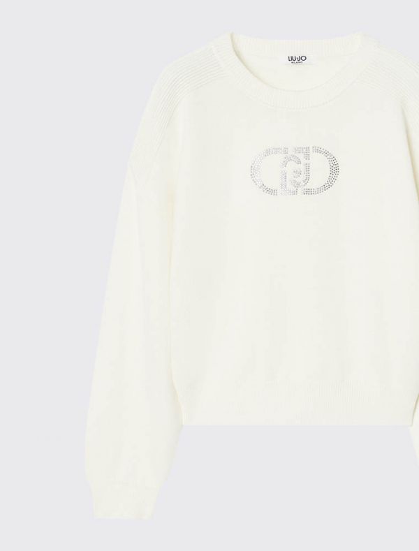 Maglia manica lunga Liu Jo - bianco