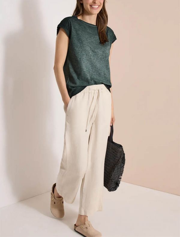 T-shirt manica corta Cecil - green