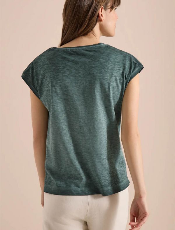 T-shirt manica corta Cecil - green