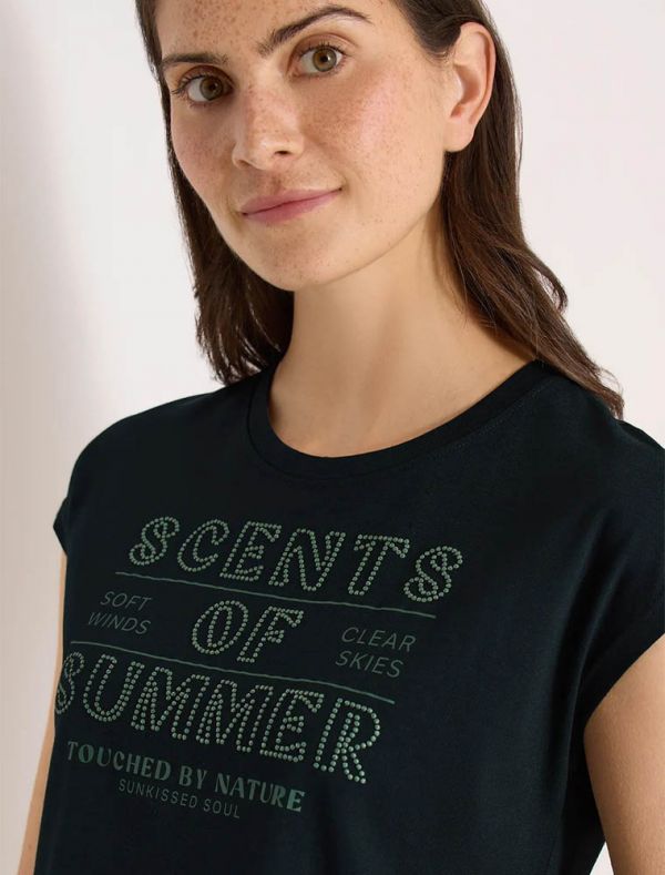 T-shirt manica corta Cecil - green
