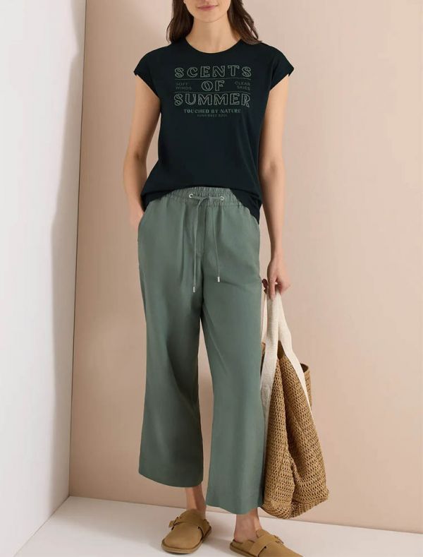 T-shirt manica corta Cecil - green