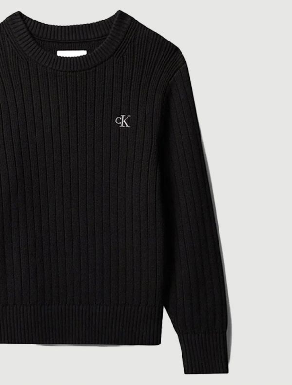 Pullover manica lunga Calvin Klein - black