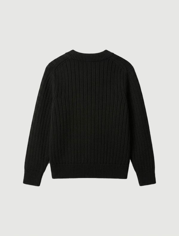 Pullover manica lunga Calvin Klein - black