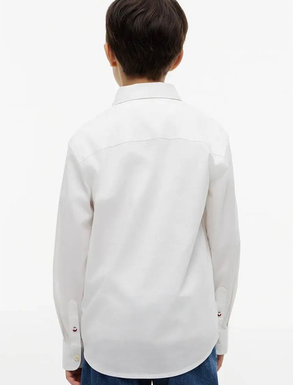 Camicia manica lunga Tommy Hilfiger - white