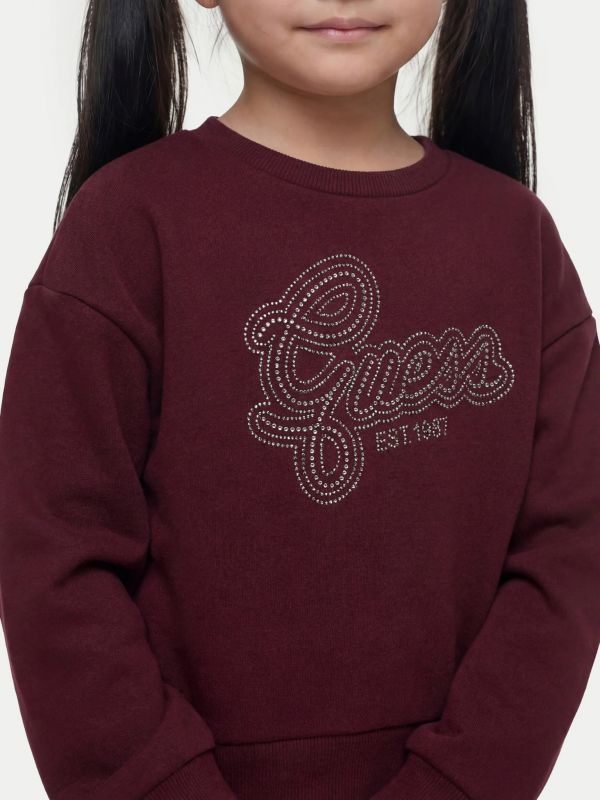 Maglia in felpa Guess - bordeaux