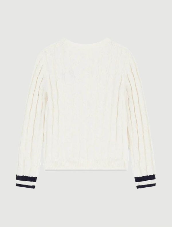 Pullover manica lunga Guess - crema
