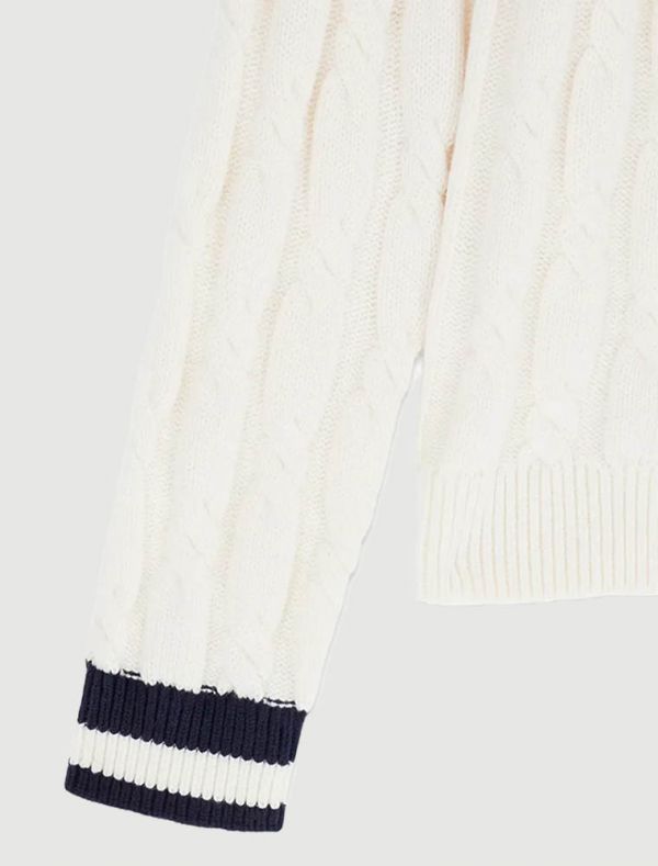 Pullover manica lunga Guess - crema