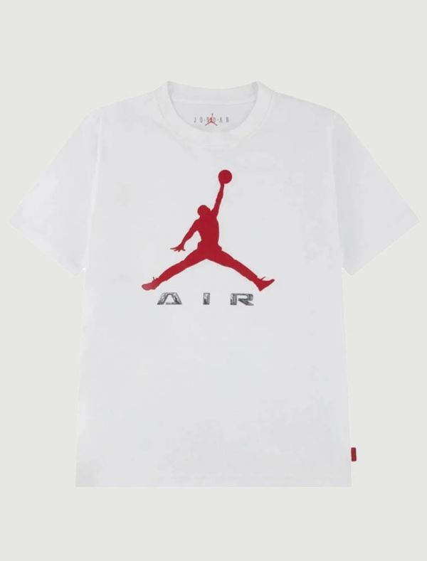 T-shirt manica corta sportiva Jordan - bianco