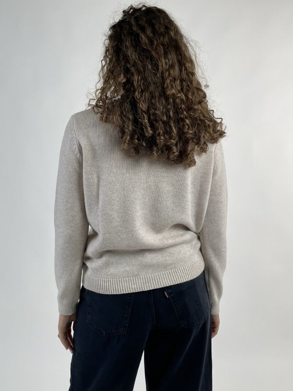 Pullover manica lunga Griffai - beige