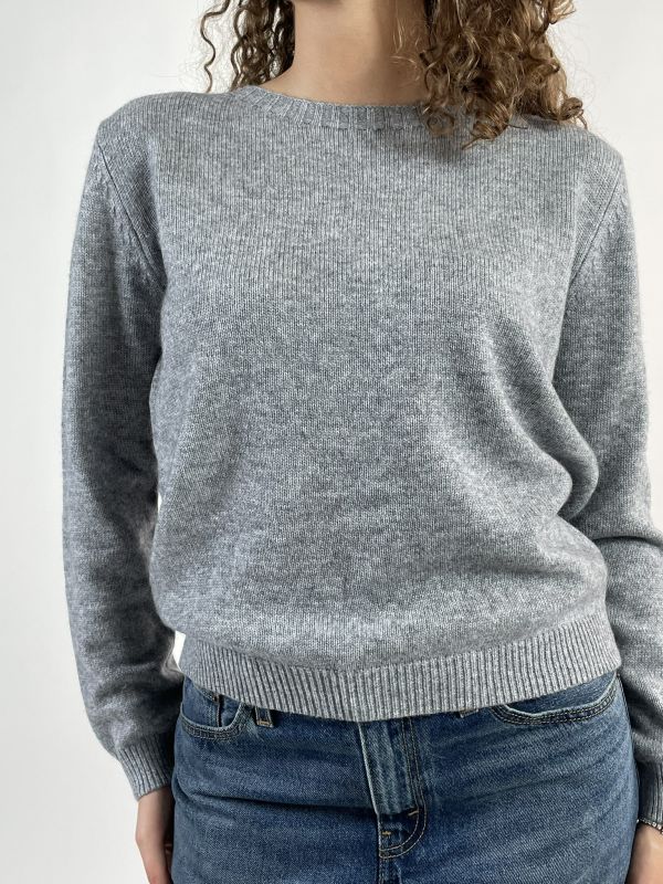 Pullover manica lunga Griffai - perla