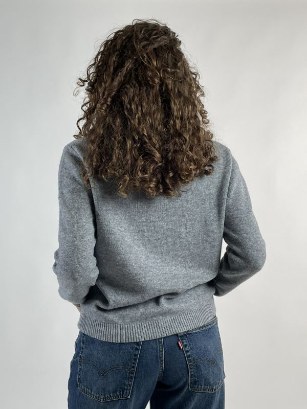 Pullover manica lunga Griffai - perla