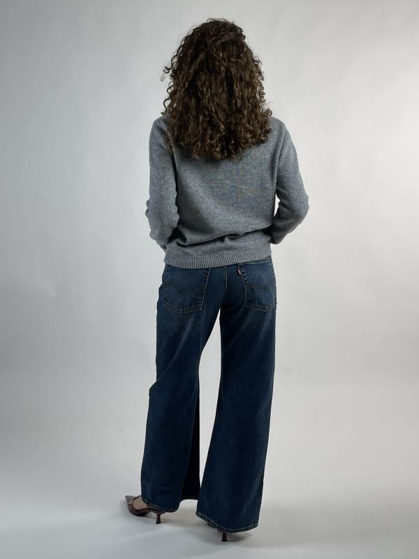 Pullover manica lunga Griffai - perla