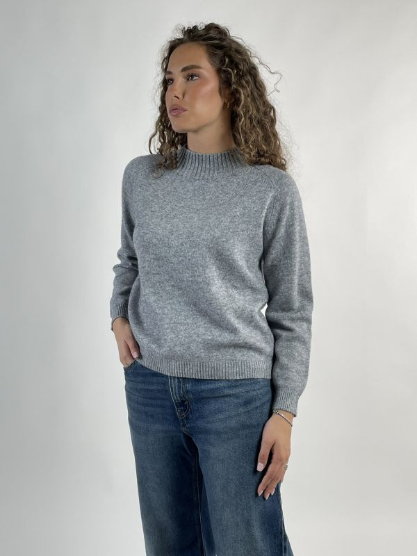 Pullover manica lunga Griffai - perla