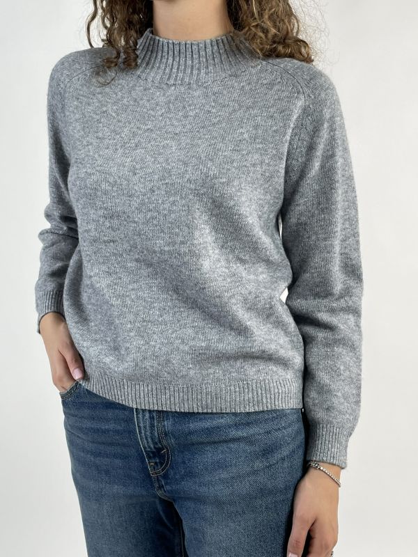 Pullover manica lunga Griffai - perla
