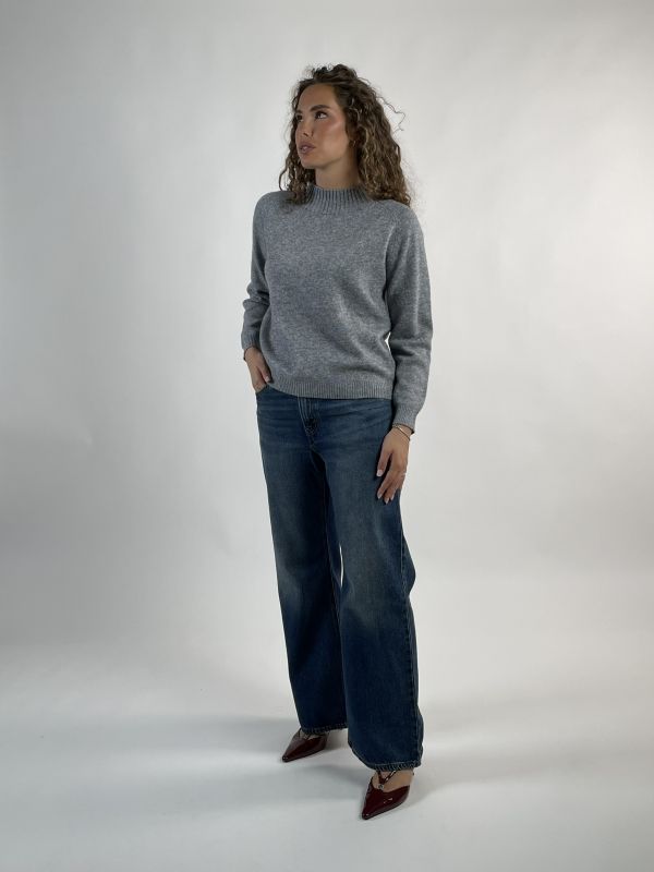 Pullover manica lunga Griffai - perla