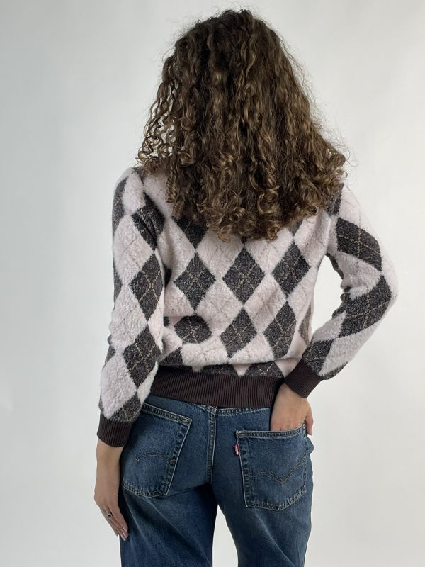Pullover manica lunga Griffai - moro rosa