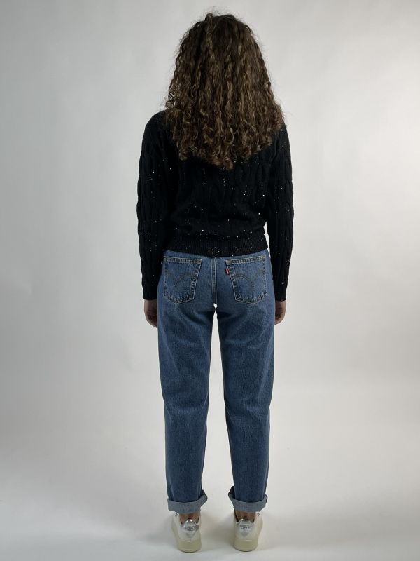 Pullover manica lunga Griffai - nero