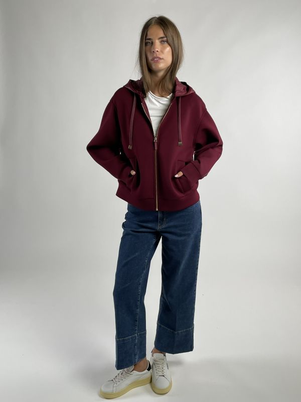 Maglia in felpa zip cappuccio Freedom By Pennyblack - bordeaux