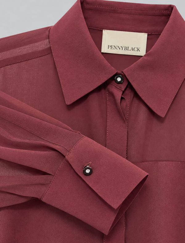 Camicia manica lunga Emotion By Pennyblack - bordeaux