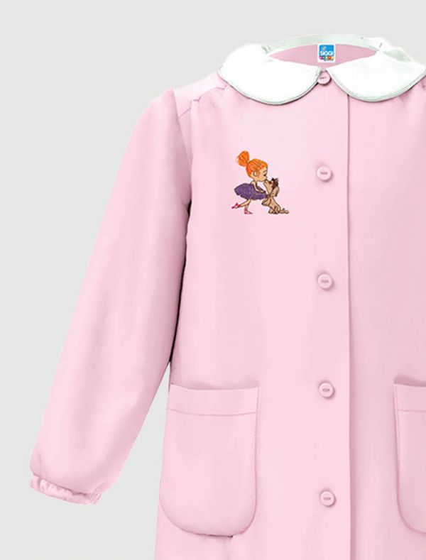 Grembiule asilo Siggi - rosa