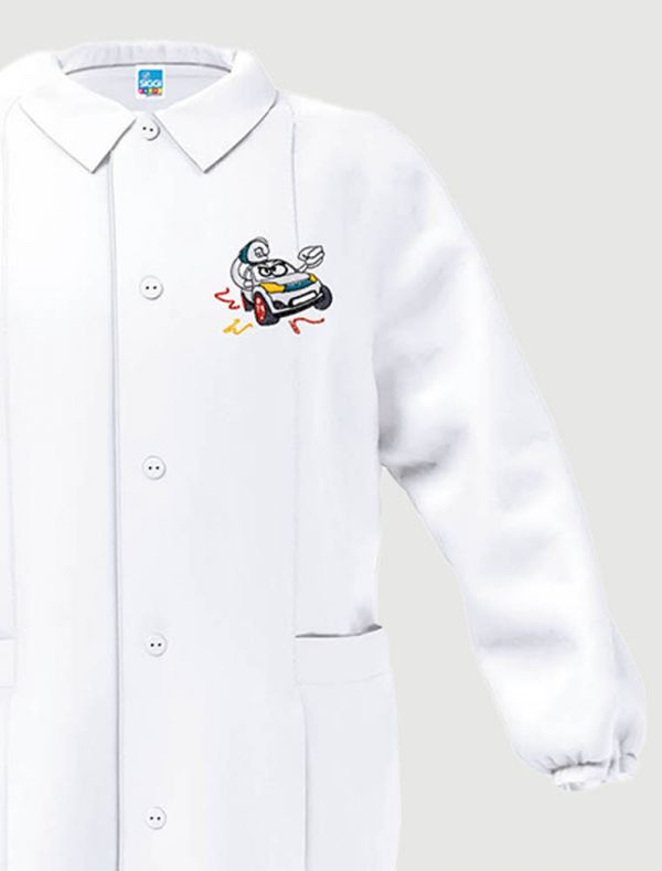 Grembiule asilo Siggi - bianco