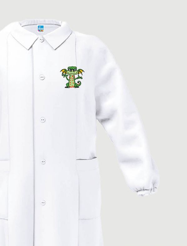 Grembiule asilo Siggi - bianco