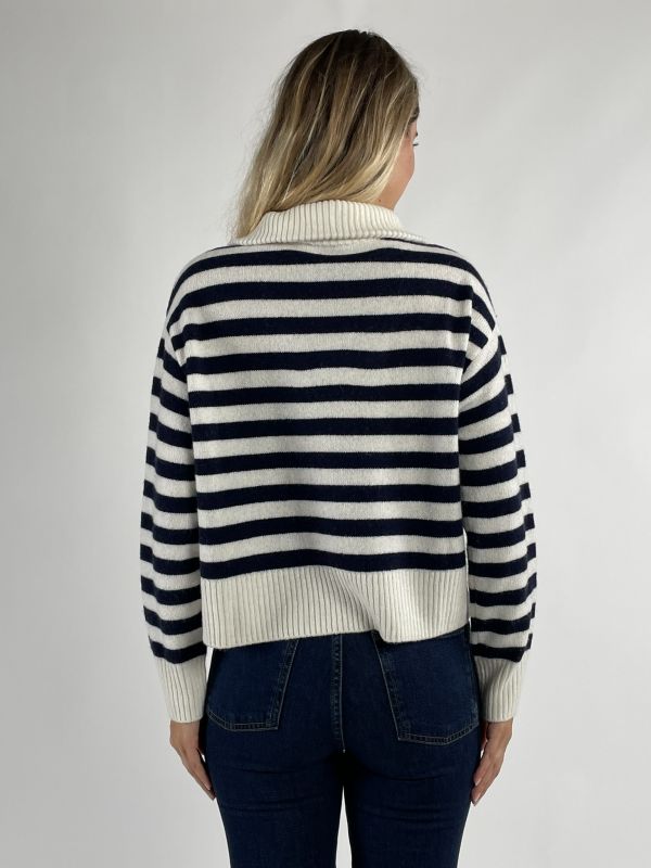 Pullover manica lunga Pennyblack - bianco blu