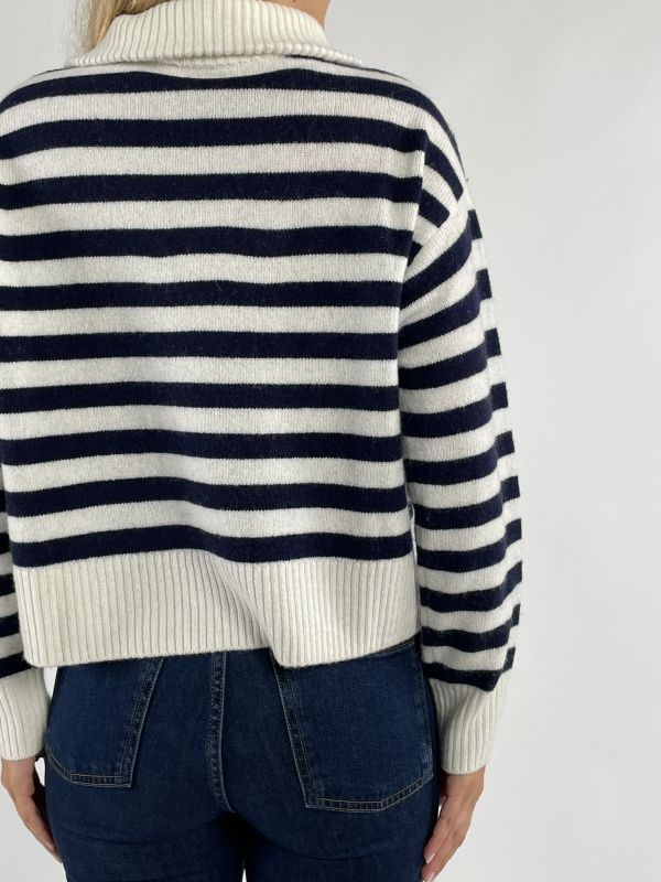 Pullover manica lunga Pennyblack - bianco blu