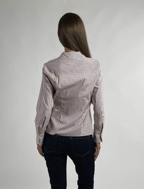 Camicia manica lunga Pennyblack - bianco rosa