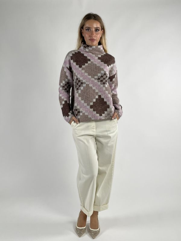 Pullover manica lunga Pennyblack - rosa marrone