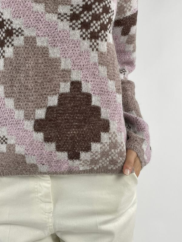 Pullover manica lunga Pennyblack - rosa marrone