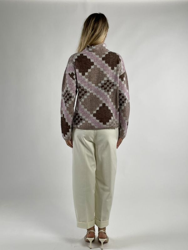 Pullover manica lunga Pennyblack - rosa marrone