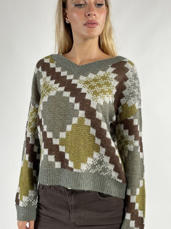 Pullover manica lunga Pennyblack - kaky