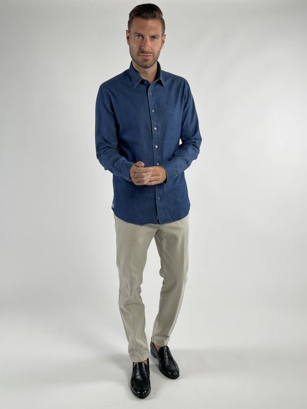 Camicia manica lunga Michael Kors - indigo