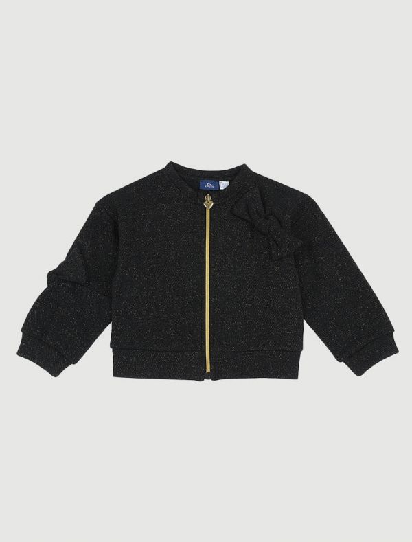 Maglia in felpa aperta Chicco - nero