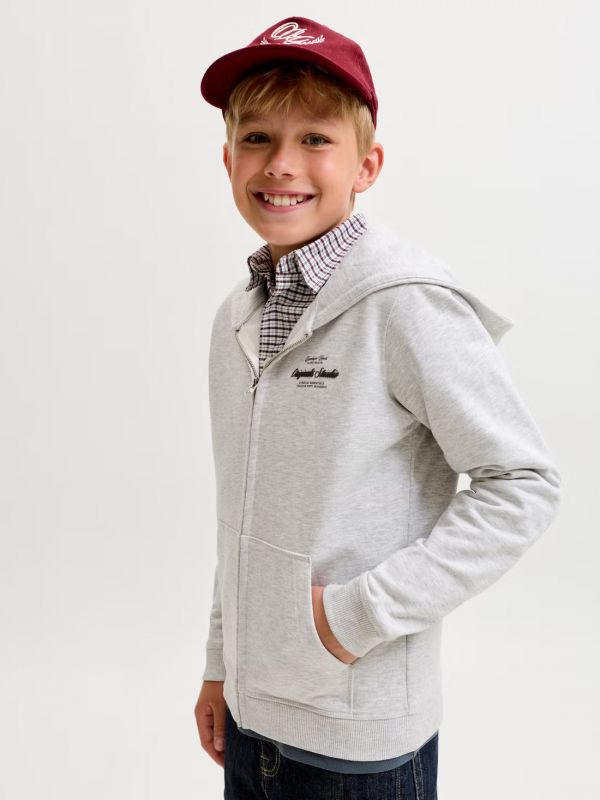 Maglia in felpa aperta Jack & Jones - grigio chiaro