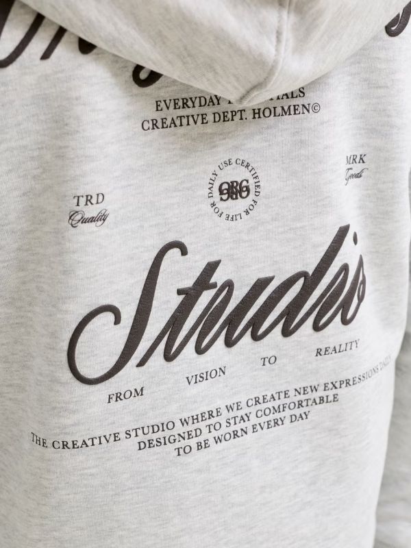 Maglia in felpa aperta Jack & Jones - grigio chiaro