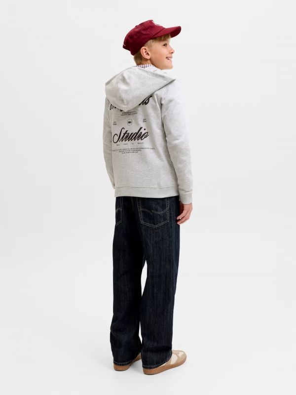 Maglia in felpa aperta Jack & Jones - grigio chiaro