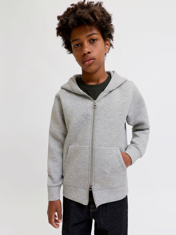 Maglia in felpa aperta Jack & Jones - grigio