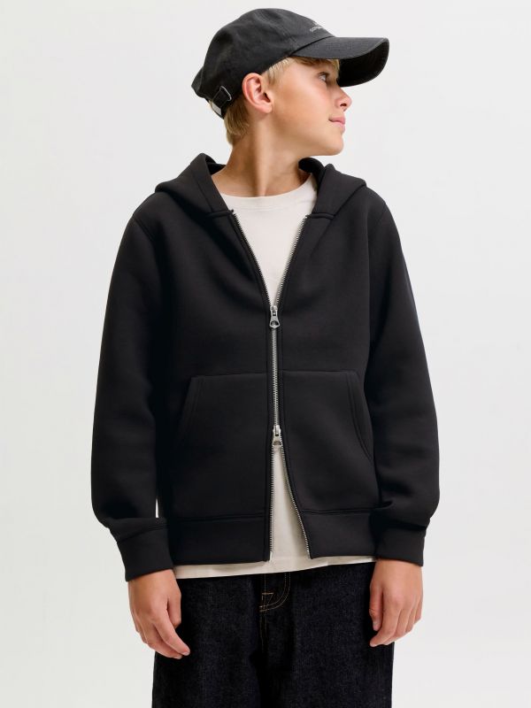 Maglia in felpa aperta Jack & Jones - black