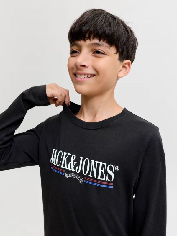 T-shirt manica lunga Jack & Jones - black
